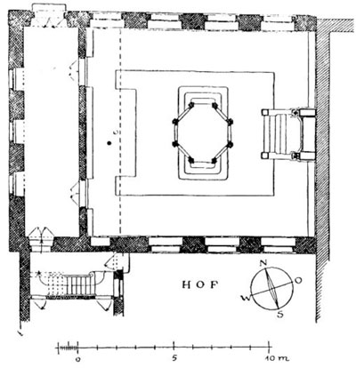 Grundriss der Ansbacher Barocksynagoge