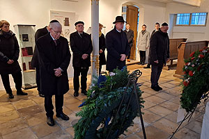 Gedenkstunde zur Pogromnacht am 12.11.2025 in Ansbach. Foto: Alexander Biernoth